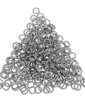 M6 Spring Lock Washers Heavy Duty Stainless Steel 300 Piece Pack in a pile showing rust proof split ring fasteners for repairs.