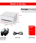 Wireless Color Inkjet Printer With Duplex Printing And Copy And Scan, Compact Work From Home Printer shown with components