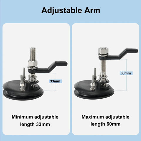 Hella Durable Marine Grade Boat Cam Latch Kit With Flush Backplates 2 Pcs adjustable arm with minimum 33mm and maximum 60mm lengths.
