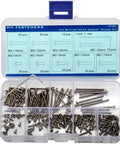M2 Hex Socket Button Head Screws Set In Stainless Steel With L Key Drive Full Thread Right Hand Metric Assortment Kit 9 Lengths