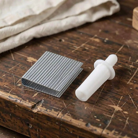 A Straight Up Game Changer For Sagging Wood Shutters Featuring 30 Spring Loaded Shutter Pins and Reliable White Plastic Louver Hardware.