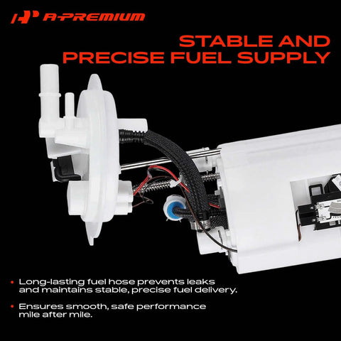 Top Shelf Electric Fuel Pump Module Assembly For Kia Optima Low Pressure Fuel Sending Unit internal view showing fuel hose and wiring.
