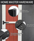 8 Inch Heavy Duty Decorative T Strap Hinge Rustproof Iron Black Gate Hinge With Screws For Storage Sheds Gates Barns demonstrated on gate