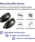 Pack Of 10 Oil Rubbed Bronze Bin Cup Pull Handles For Kitchen Cabinets And Drawers Heavy Duty Zinc Alloy Hardware, anti-corrosion design.