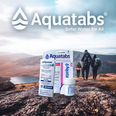 Trailhead Ready Water Purification Tablets 397Mg 100 Count For Weekend Getaways And Emergency Go Bags displayed outdoors