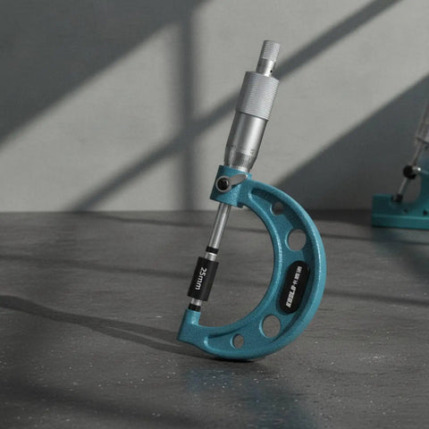 Generic Digital Gauge Precision Caliper Tool Electronic Screen Measurement Device with sturdy body, 25mm size on a workshop surface.