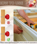 Solid Deal On Fresh Ceramic Cabinet Knobs Set Of 6 Round Drawer Pulls For Kitchen And Dresser Light Yellow 1.3 Inch Installation guide with red knob.