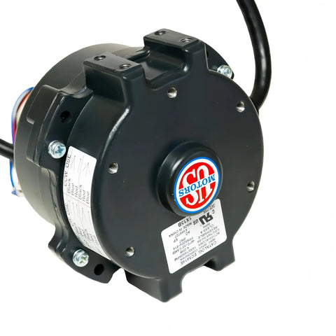EC5414E ECM Refrigeration Blower Motor Compatible With Rescue 4-25 Watt 115-230V 1550-1650 RPM 3.3 In features a sealed metal casing.