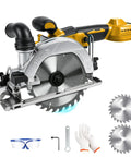 6 Inch Cordless Circular Saw Built For The Daily Grind With Brushless Motor Pure Copper Winding 6500 Rpm Cuts Wood Metal Tile.