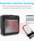 Fast Desktop Barcode Scanner With IR Sensing For Supermarkets And Retail Stores, reading barcode from a bottle