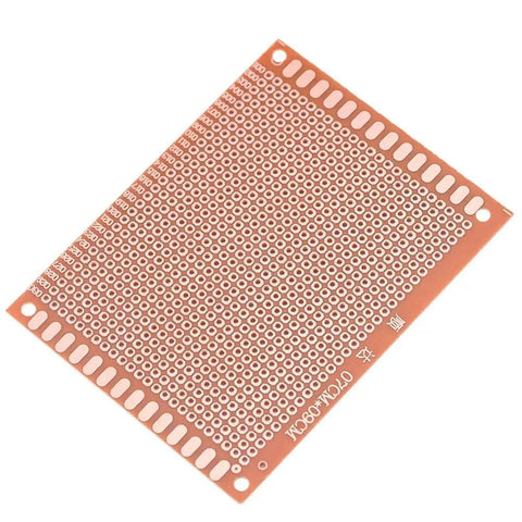 10 Pack Single Sided PCB Prototype Boards Kit for DIY Electronics, Universal 7x9cm Circuit Boards with 1.2mm Hole Size, Flux Treated