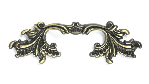 Top Notch Vintage Arched Cabinet Pull With Heavy Duty Antique Bronze Finish decorative handle for kitchen cabinets or bathroom drawers.