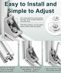 Pro Level 4040 Series Aluminum Extrusion Profile Connector Kit showing corner bracket installation with M8 T Slot sliding nut and washer.