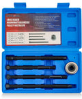 Harmonic Balancer Installer Kit With Long Reach Adapters And Nut, Underdrive Pulley Damper Tool Set, 4 Adapters Plus Bearing Nut
