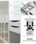 Heavy Duty Stainless Steel Sliding Door Pulley With Double Bearing Wheel For Closets Cabinets And Windows, showing smooth track detail.