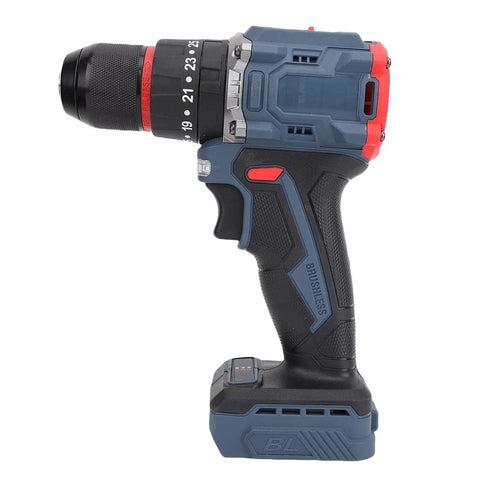 Badass Brushless Cordless Drill Kit 1500 Rpm With 25 Plus 1 Adjustable Torque Settings Heavy Duty 45 Newton Meter Motor side view
