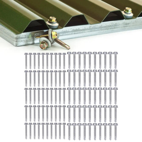Stainless Steel Self Tapping Screws Kit With Hex Drive For Quick Furniture Repair And Home Installations Includes Two Sizes 4.2x32mm