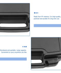 Close-up of Badass Plastic Toolbox Portable Tool Case with sturdy grip handle made from durable PP material.