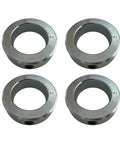 Four-Piece 2 Inch Shaft Collar Set Screw Solid Steel Zinc Plated Carbon Steel Construction Heavy Duty Bore Collar With Socket Cup Point Screws Value Pack For Machinery DIY Projects