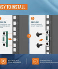 Dead Simple Smart Push In 10 32 Cage Nuts And Rack Screws With Forty Nuts Plus Eighty Bolts Fits One Point Five To Two Mm Square Hole Rails Makes 19 Inch Server Rig Mounting No Sweat At All; installation process image showing push in clips.