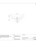 Cast Iron Standard Duty Flange Unit Pillow Block Bearing With No Sweat Regrease Setup Single Lip Contact Seals And Snug Grip Setscrew Locking For 1 Inch Shaft 4 Bolt Industrial Mount Solid Base top view diagram with dimensions.