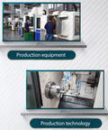 Production equipment with CNC machines and operators, showcasing Pro Grade Cnc Lathe Collet Chuck Holder Vibe Killer Design Up To 30000 Rpm.