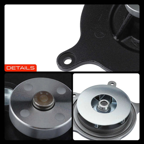 Engine Water Pump For International Harvester Tractors 3000RE 3200 4300 7300 7500 1384720 detailed view of cast iron housing and steel vanes.