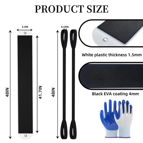 Heavy Duty Furniture Sliders 2 Pack 4 Foot Mover Mats Budge Heavy Appliances with dimensions on image.