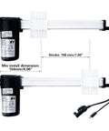 Rock Solid Heavy Duty Linear Actuator Motor Compatible With Power Recliner Lift Chairs KDPT005-144 Replacement with 198mm stroke.
