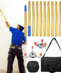 Extra Long 11 Foot Smoke Detector Removal Tool With Two Interchangeable Heads And Pro Gear Bundle for easy ceiling installation