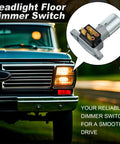 Straight Up Headlight Dimmer Switch For Cars And Trucks With Three Terminal Dash Toggle Slides Right In Clean Boosts Night Ride Visibility And Keeps Interior Lighting On Point For Daily Commutes.