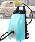 Commercial Steam Cleaner 3000W 230F High Pressure Steamer With 3.5L Tank And Six Accessories Fast Heat Safety Lock deep cleaning unit in blue.
