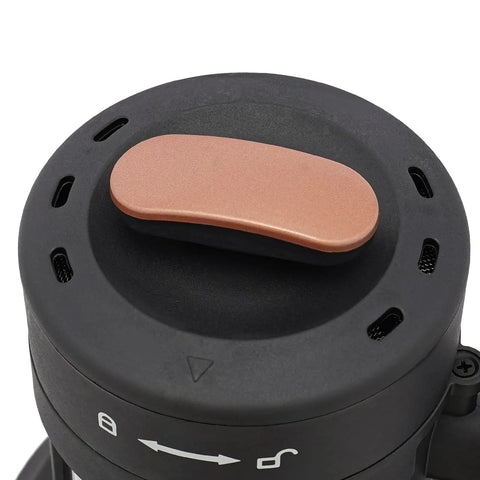 Top view of the smart temperature control knob on the Absolute Game Changer Electric Coffee Bean Roaster With Smart Temperature Control And Three Fan Speeds 1500W.