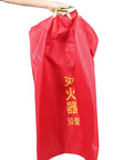 Tough as Nails Heavy Duty Fire Extinguisher Cover Waterproof Hydrant Sleeve featuring a red fabric, easy to carry, for outdoor use.