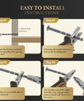 Easy installation instructions for Black And Gold T Bar Cabinet Knobs Set 10 Pack For Kitchen Cabinets And Dressers