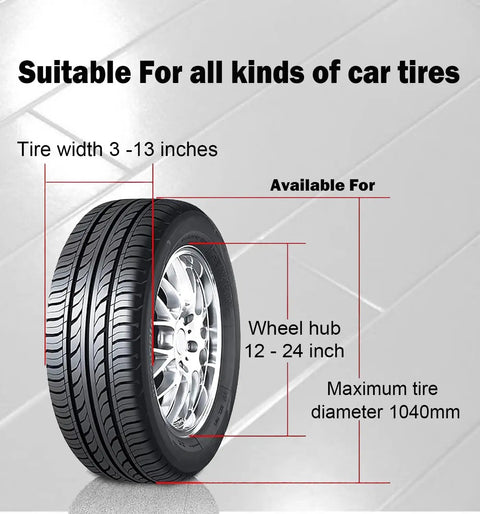 Heavy Duty Adjustable Tire Dolly For Slick Wheel Rolling And Quick Lug Alignment With Steel Base For Zero Drama Shop Floor Wrenching And Lightning Fast Tire Changes On Cars And Trucks dimensions and specifications on car tire suitability.