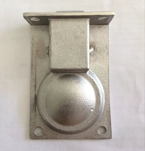Hardcore Marine Grade 316 Stainless Steel Flush Pull Ring Handle Built Like A Tank For Boat Hatch Lockers And Deck Cabinets Slick Finish Meets Every Demand, top view, polished finish, 59.9 x 41 mm