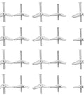 Heavy Duty Drywall Toggle Bolt Kit With M5 M6 Wing Nuts, 20 Pcs spread display on white background