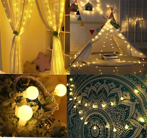 Color Changing Easter Globe String Lights 39.37 Ft With 120 LEDs, 11 Modes, Remote Control And Timer for cozy decor