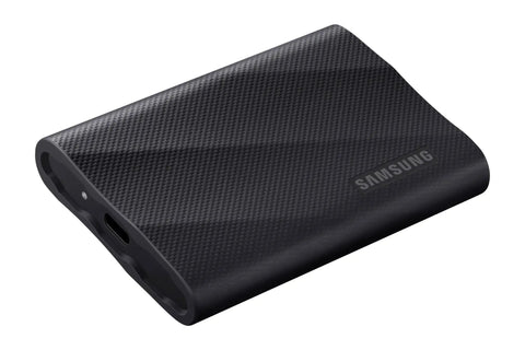 T9 Portable SSD 2TB External Solid State Drive With USB 3 2 Gen 2x2 And Read Speeds Up To 2000MB Per Second Perfect For Gaming Students And Pros Built Tough With Dynamic Thermal Guard Black laying flat viewed from above
