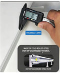 Measuring 1.0 mm thickness of cold rolled hot dip galvanized steel plate for Beefed Up Wall Mounted EV Charger Weather Cover.