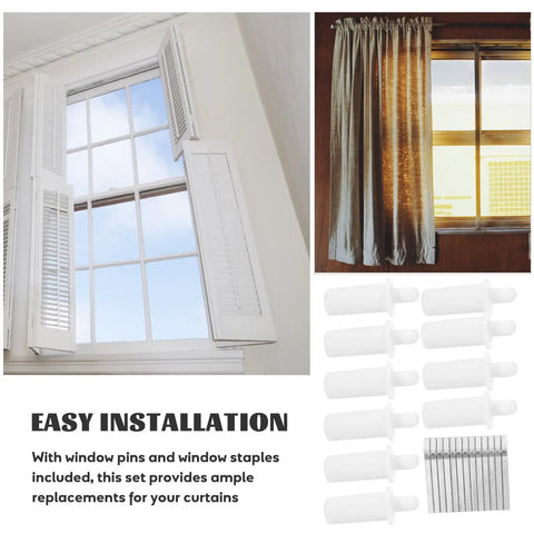Spice Up Your Shutter Game With These Heavy Duty Shutter Replacement Repair Pins Optimized For Window Screen And Curtain Kit Hacks 0.6 inch pins in a set.