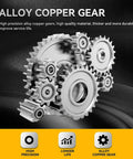 High precision alloy copper gears demonstrating durability and quality of NEMA23 worm gearbox reducer components