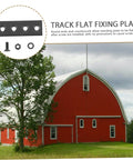 Replacement Sliding Barn Door Track Connector Flat Mending Plate Kit for Barn Door Hardware with mounting screws