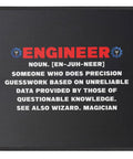 Engineer Definition Mouse Pad For Engineers And Engineering Students Nerd Gift Funny Mechanical Electrical Civil Engineer 9.5 Inch Desk Mat