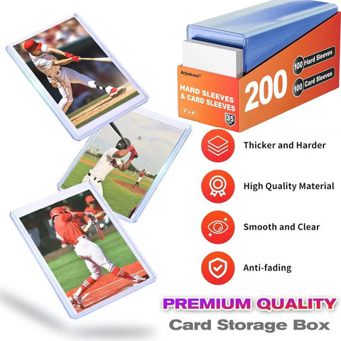 Lock In Your Deck With These Hella Tough Three By Four Trading Card Sleeves featuring hard and soft options for standard collectibles.