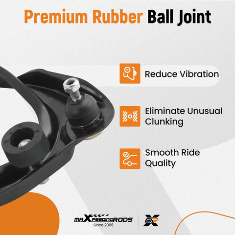 Premium rubber ball joint from the 14 Piece Front Suspension Replacement Kit For Ford Fusion And Mercury Milan for better ride quality.