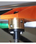 Smooth 16mm Oldham Coupling For Z Axis Screw Hot Bed Reduces Printing Swing And Ghosting Vibration On CNC 3D Printer With Flexible Shaft Drive System, installed
