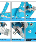 DC 24V Linear Actuator Reciprocating Motor With Adjustable Swing detail view showing angles and bearings for wobbler machine automation