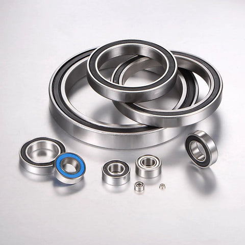 Rock Solid 6703-2RS Deep Groove Ball Bearing 10 Pack 17x23x4mm chrome steel bearings with rubber seals for precision.